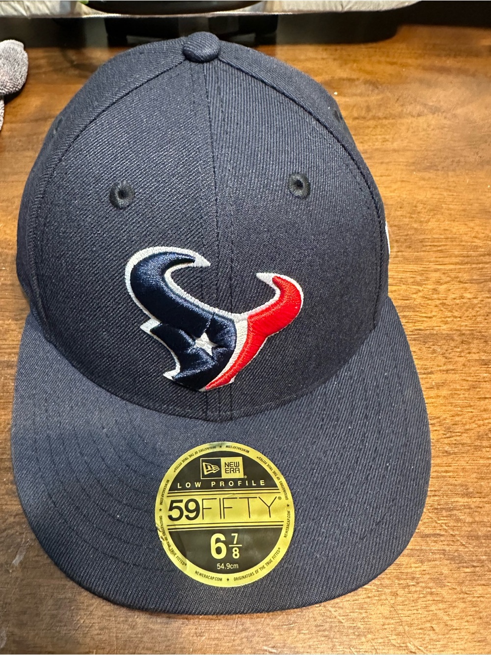 Houston Texans New Era 59FIFTY Navy and Gray Fitted Cap 6 7/8